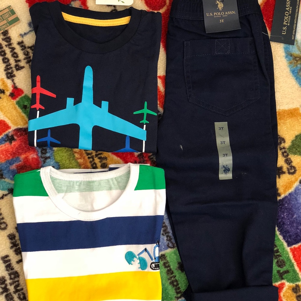 2 shirts and pants